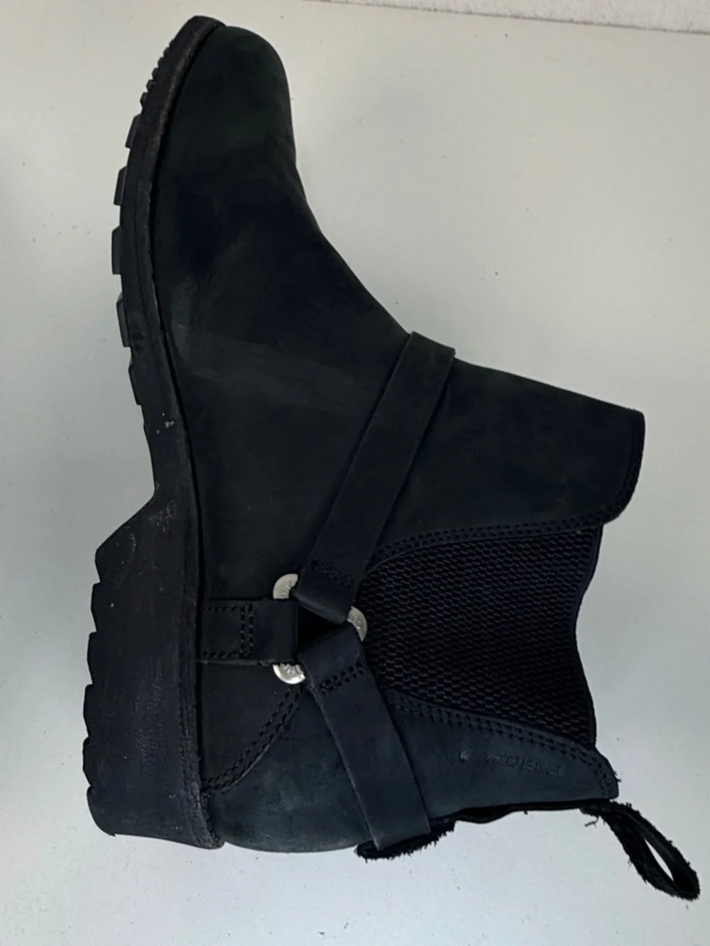 Teva Waterproof Leather Chelsea Ankle Boots Black Women 11 winter Warm